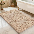 LUMI Bathroom Rugs Non Slip Rubber Backing, Ultra Soft Microfiber Bath