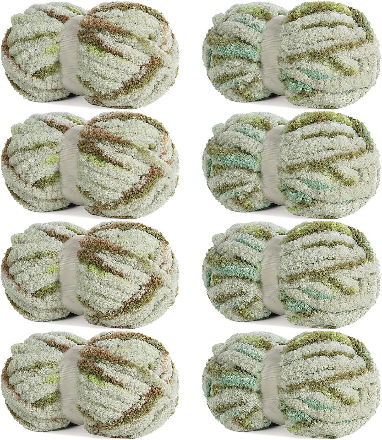 HOMBYS Chunky Chenille Yarn for Cozy Hand Knitting Projects