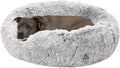 Calming Donut Dog Bed 36 in Round for Medium to Large Dogs - Plush