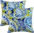 Outdoor Pillows Pack of 2 18x18 Waterproof Decorative Throw Pillows in