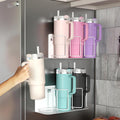 Tumbler Cup Organizer 3-Cup Holder for Cabinet, Fridge, or Wall