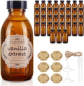 36 Pack 4 oz Boston Glass Bottle with Cap - Ideal for Homemade