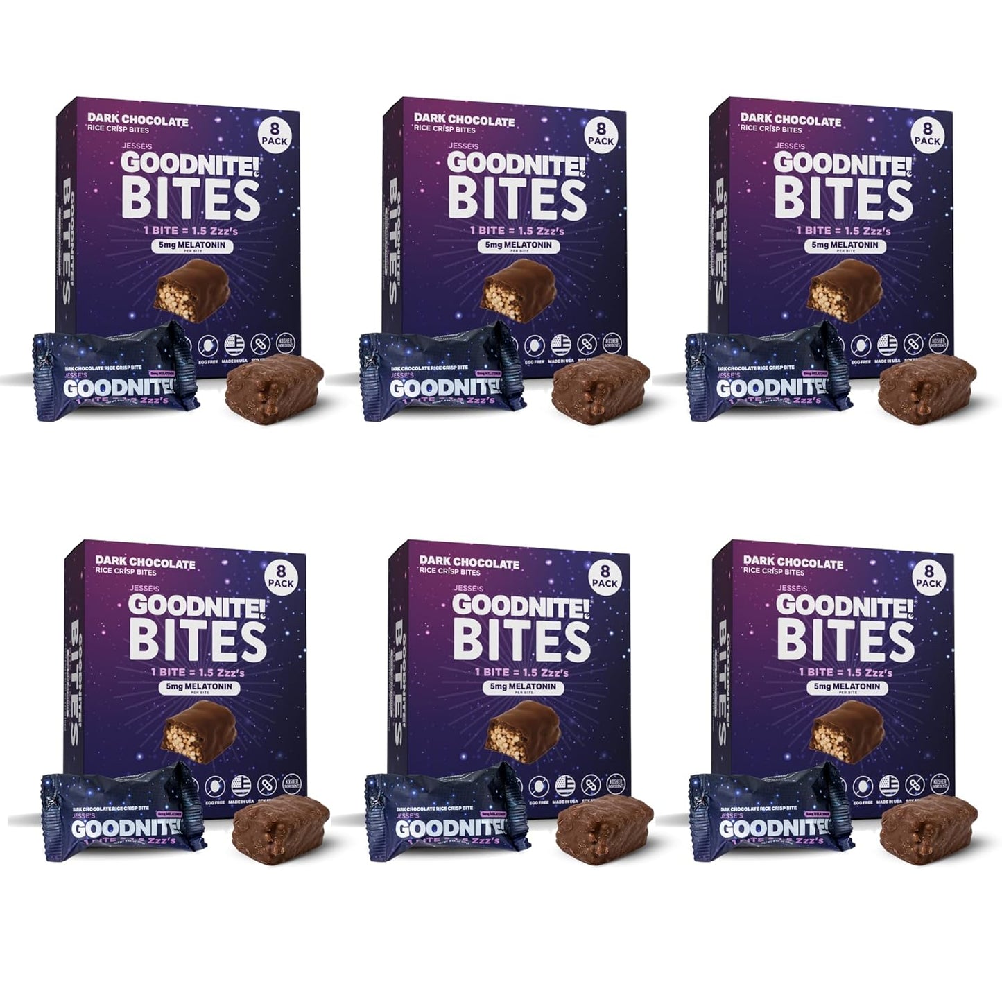 GoodNite! Sleep Bites Value Pack - Dark Chocolate Protein Snack