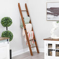 Blanket Ladder for Living Room and Bedroom - 6-Tier Rustic Quilt Rack