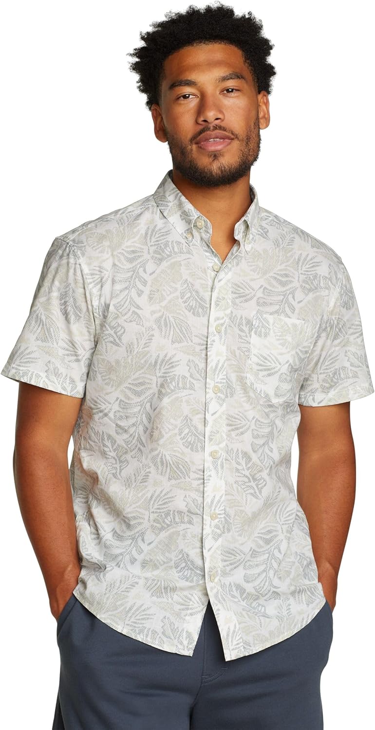 Eddie Bauer Mens Printed Baja Shirt for Comfortable Style