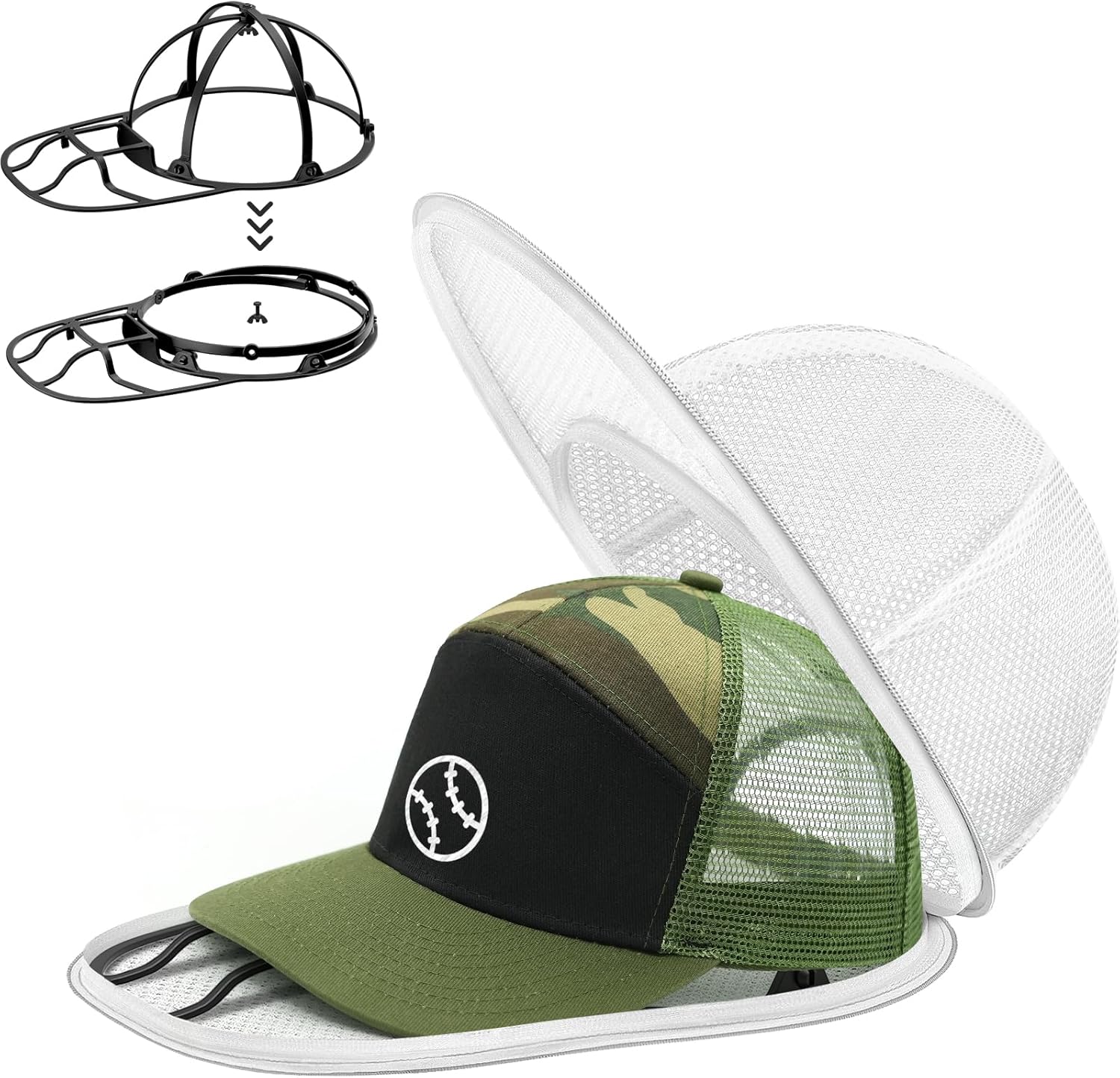 QIMATOP Hat Washer Cage - Collapsible Cap Cleaner