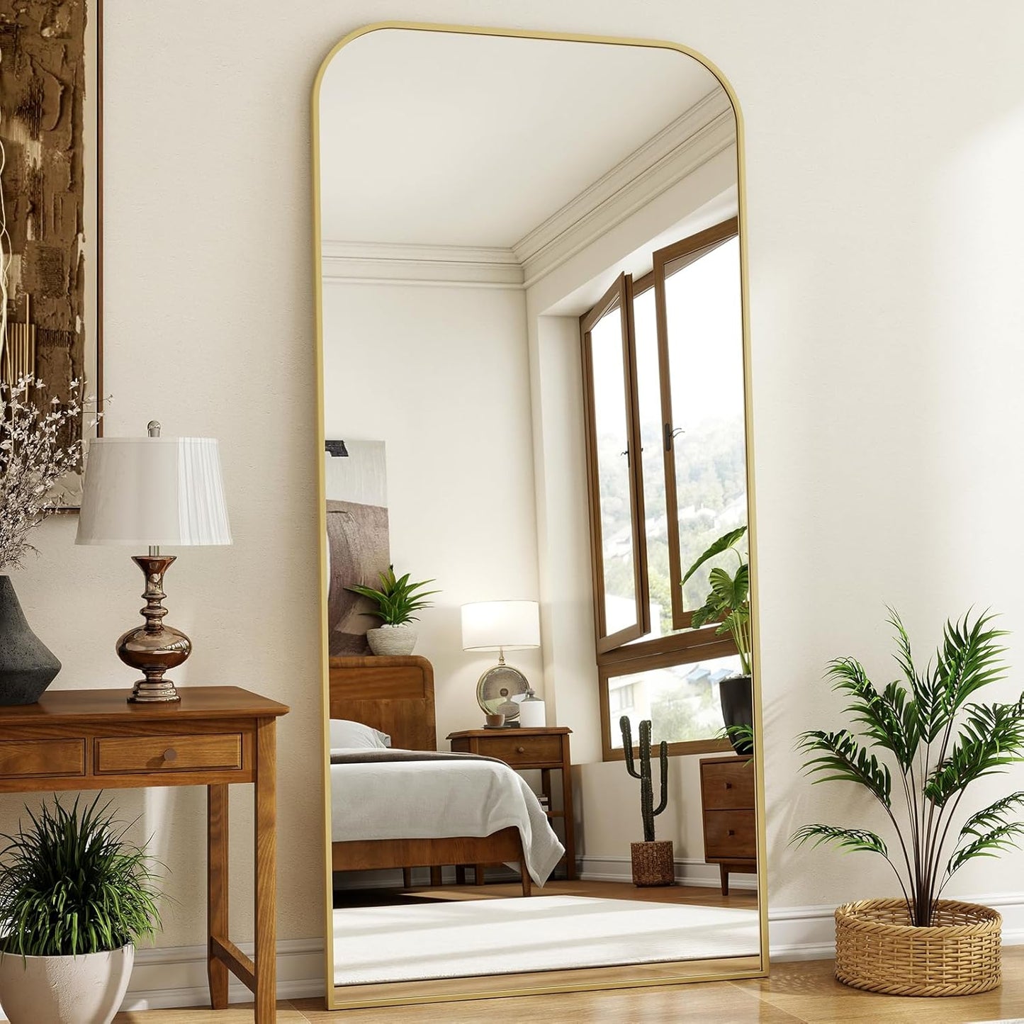 77x38 Inch Full Length Standing Mirror for Bedroom Decor
