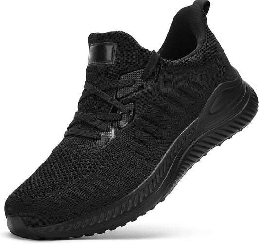 Akk Mens Wide Sneakers - Comfortable Slip On Memory Foam Shoes