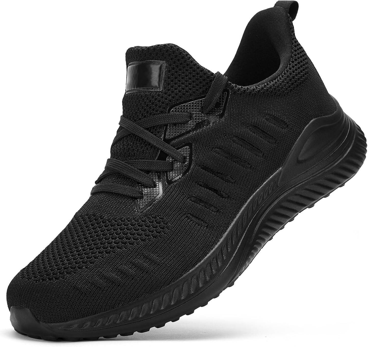 Mens Wide Sneakers - Slip On Memory Foam Walking Shoes for Comfort