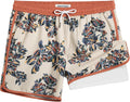 maamgic Mens 80s 90s Vintage 5.5in Swim Trunks - Quick Dry Retro Style