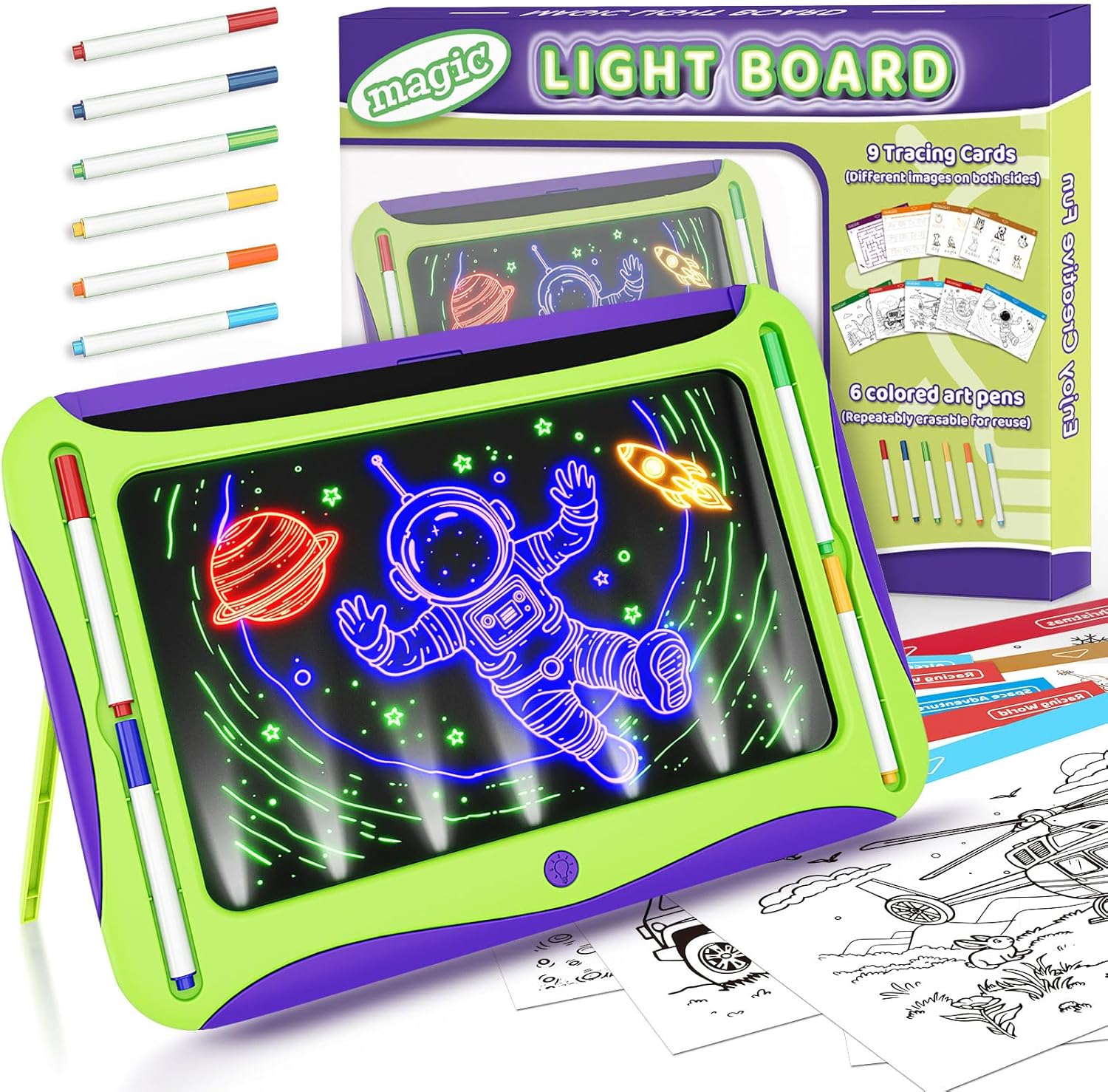 Glow-in-the-Dark LED Drawing Pad for Boys - Creative Fun!
