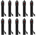 KMC 6-Outlet Surge Protector Power Strip - Reliable 735J Protection