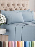 King Size 6 Piece Sheet Set for Cooling Comfort in Hot Weather