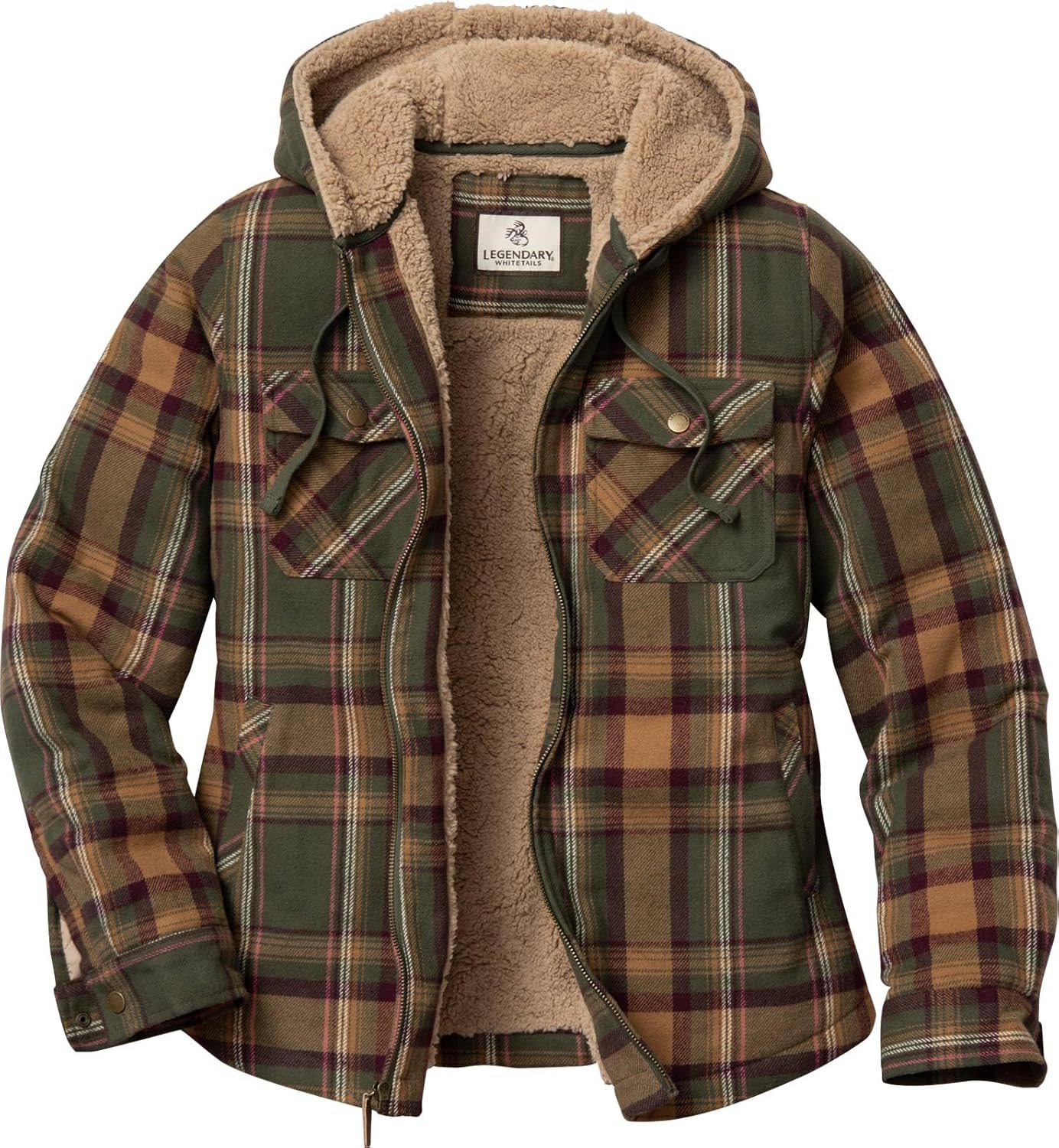 Legendary Whitetails Women's Hooded Shacket for Cozy Comfort