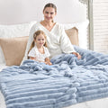 Cozy Bliss Faux Fur Throw Blanket for Couch 90 in - Ultra Soft Comfort
