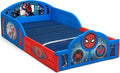 Delta Children Marvel Spider-Man Toddler Bed with Guardrails - Safe