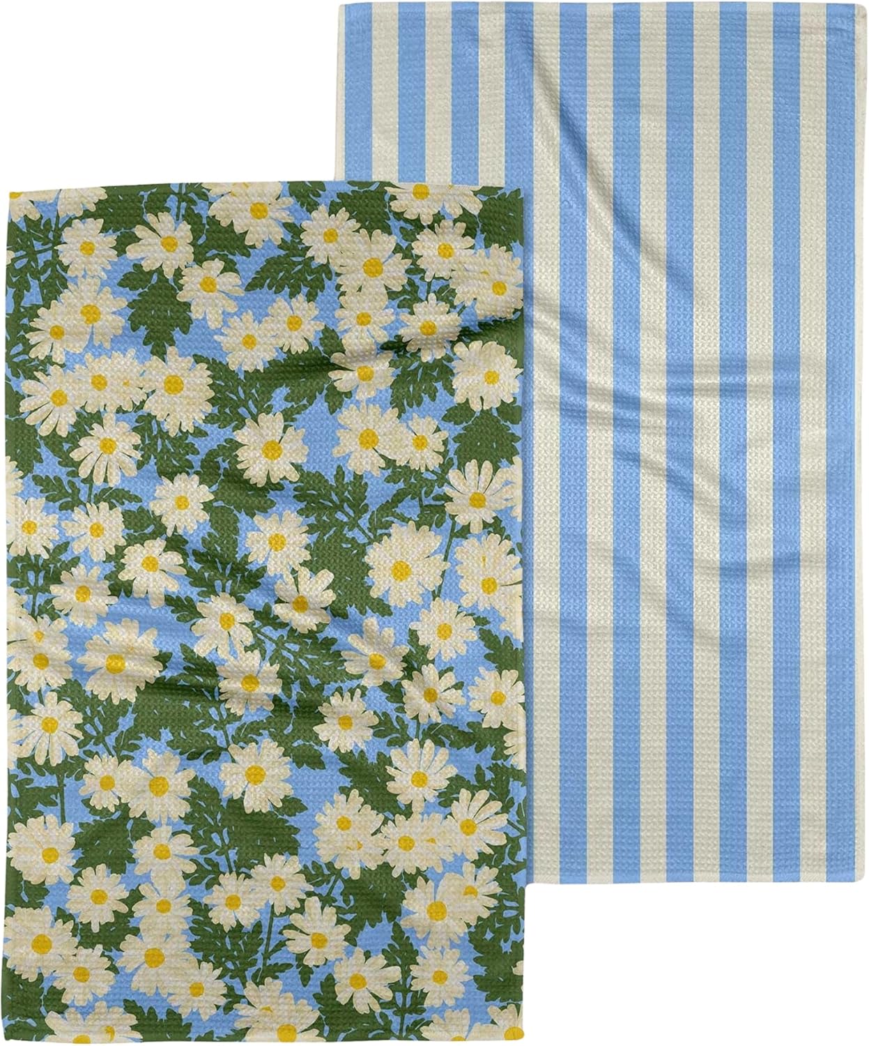 GEOMETRY Spring Kitchen Towels - Quick Dry Microfiber Cloths