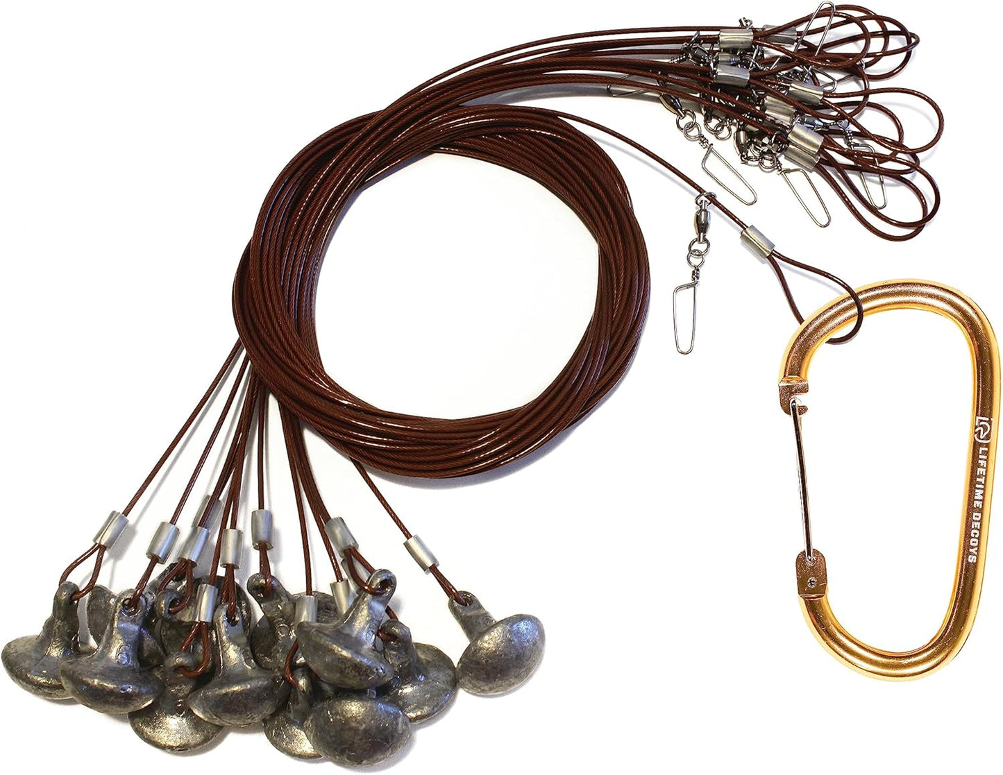 Lifetime Decoys Texas Rig 6ft 6oz Tangle-Free Steel Cable
