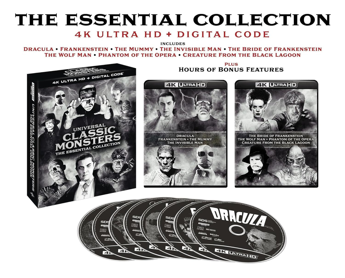 Universal Classic Monsters: The Essential Collection in 4K UHD