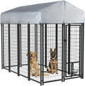 LEMBERI Outdoor Dog Kennel for Large Dogs with Secure Lock