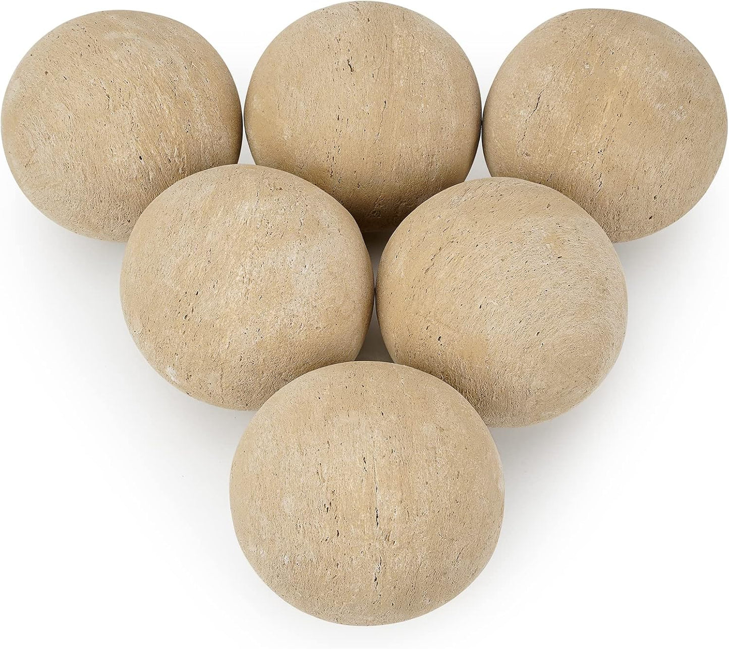 Stanbroil Ceramic Balls - 5 Round Fire Stones for Fire Pit