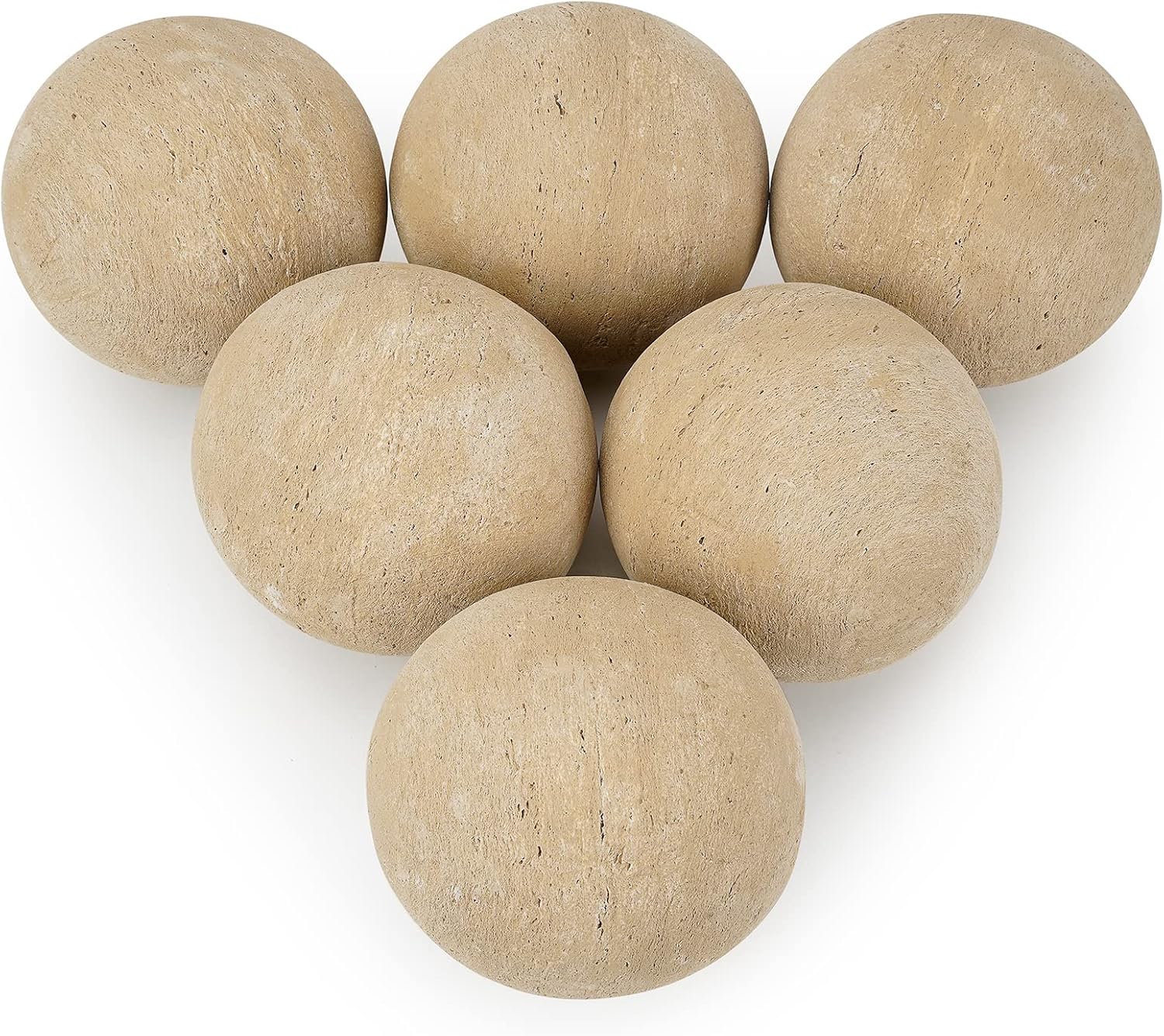 Stanbroil Ceramic Balls - 5 Round Fire Stones for Fire Pit