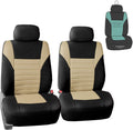 Premium 3D Air Mesh Car Seat Covers for Front Seats - Beige