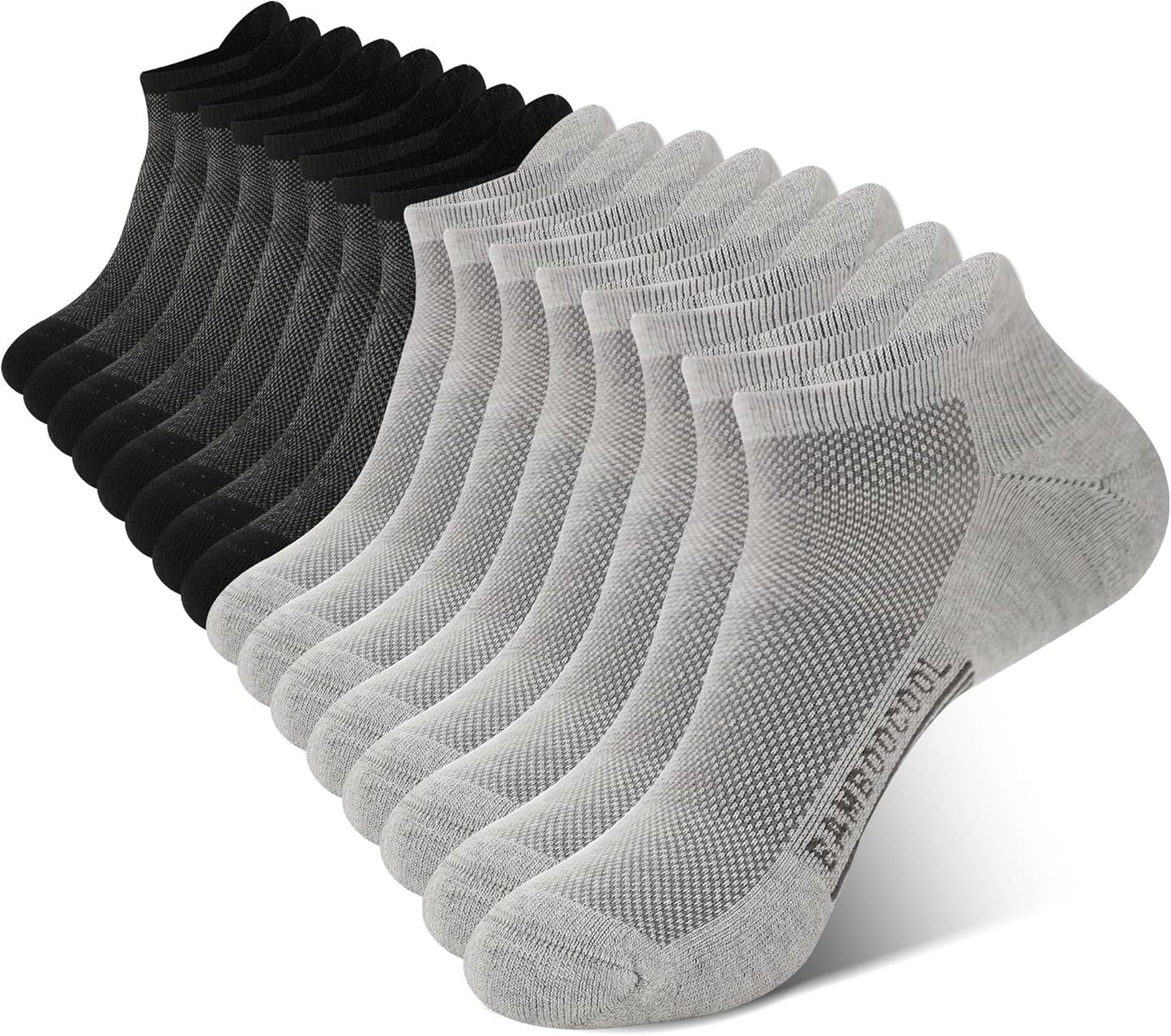 Bamboo Cool Men's Ankle Socks for Running and Athletic Use