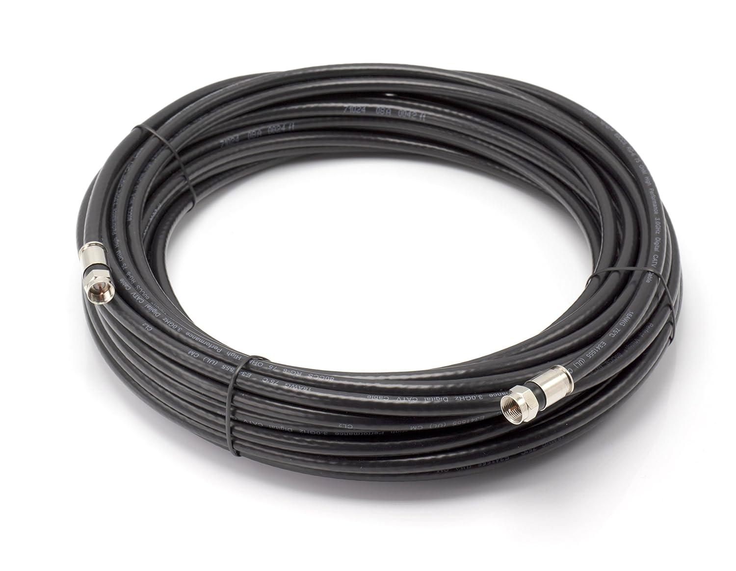 100 FT Solid Copper Coaxial Cable for Audio/Video Needs