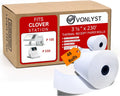 Thermal Receipt Paper Rolls 3 1/8 in x 230 ft for Clover Station