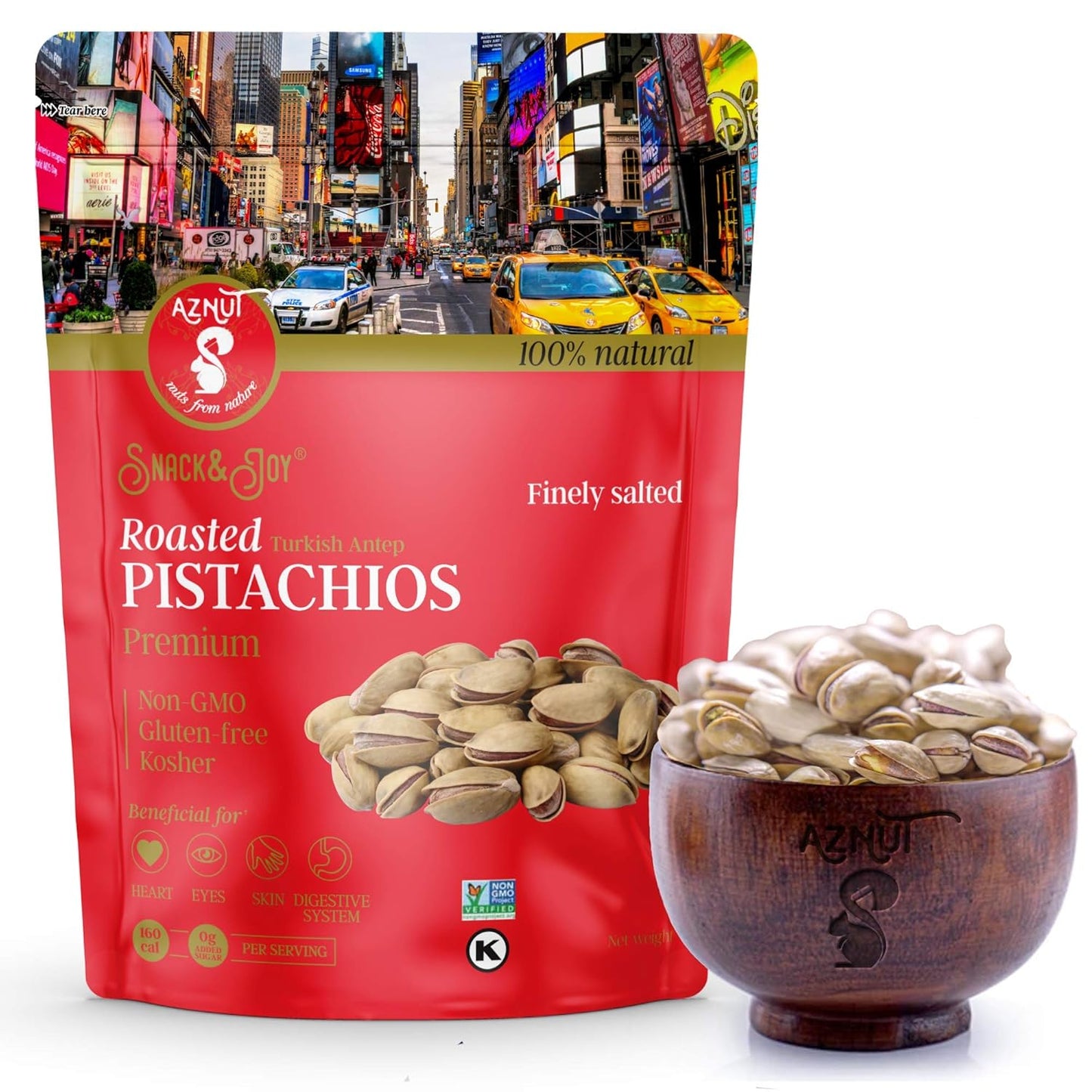 Turkish Antep Roasted Salted Pistachios - Premium Quality Snack