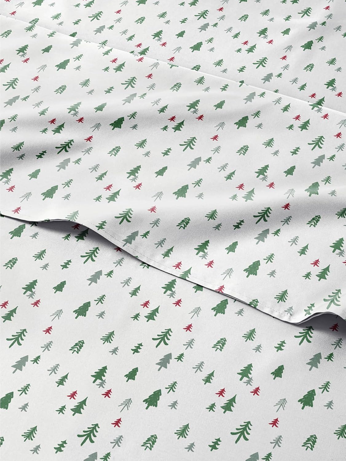 Twin Christmas Trees Sheet Set - Festive Holiday Bedding