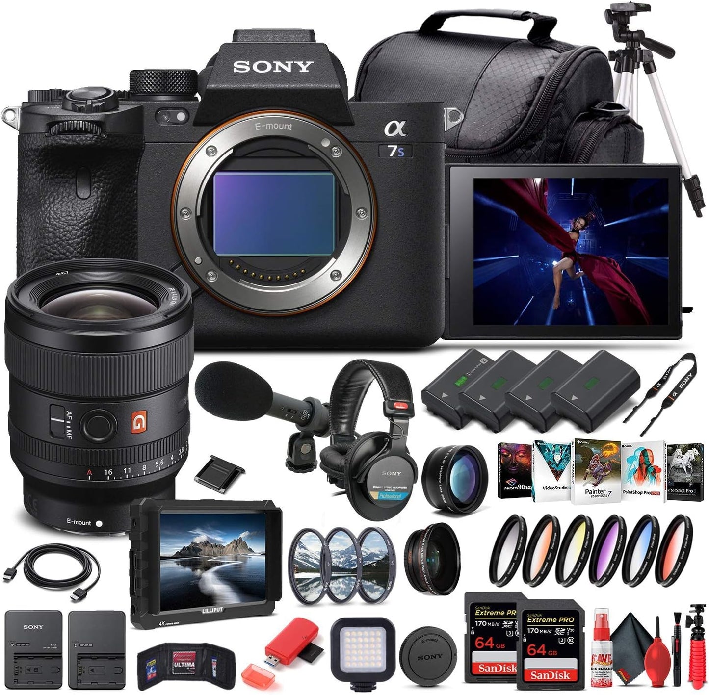 Sony Alpha a7S III Mirrorless Camera Bundle with 24mm Lens