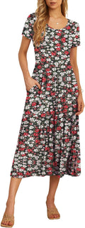 GRECERELLE Women's Summer Casual Maxi Dress with Pockets