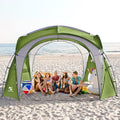 Beach Tent 12 x 12ft Pop Up Canopy - Large UPF50+ Shade Shelter