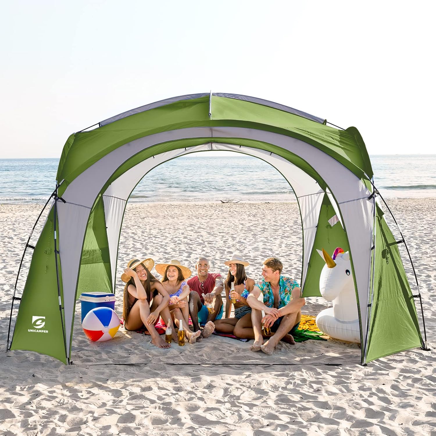 Beach Tent 12 X 12ft Large UPF50+ Pop Up Canopy for Fun