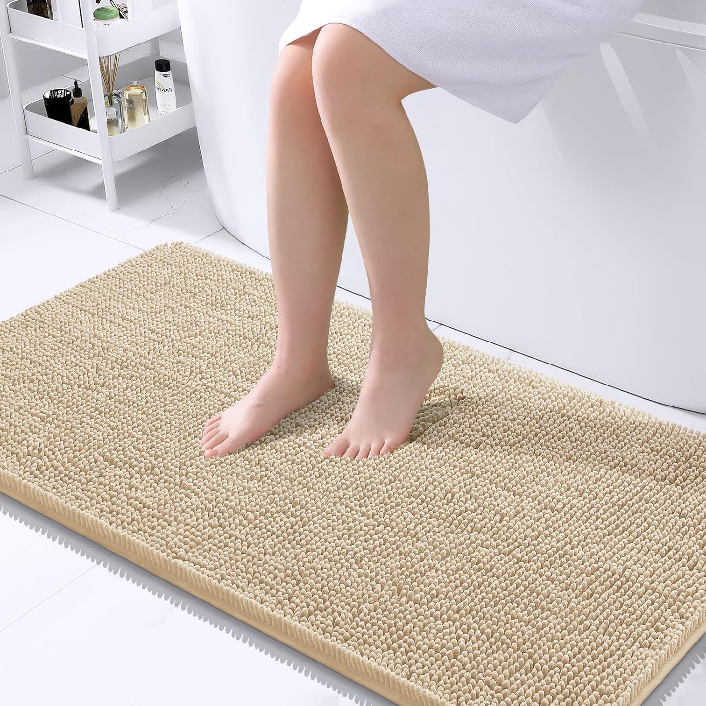 OLANLY Extra Soft Chenille Bath Rugs for Ultimate Comfort