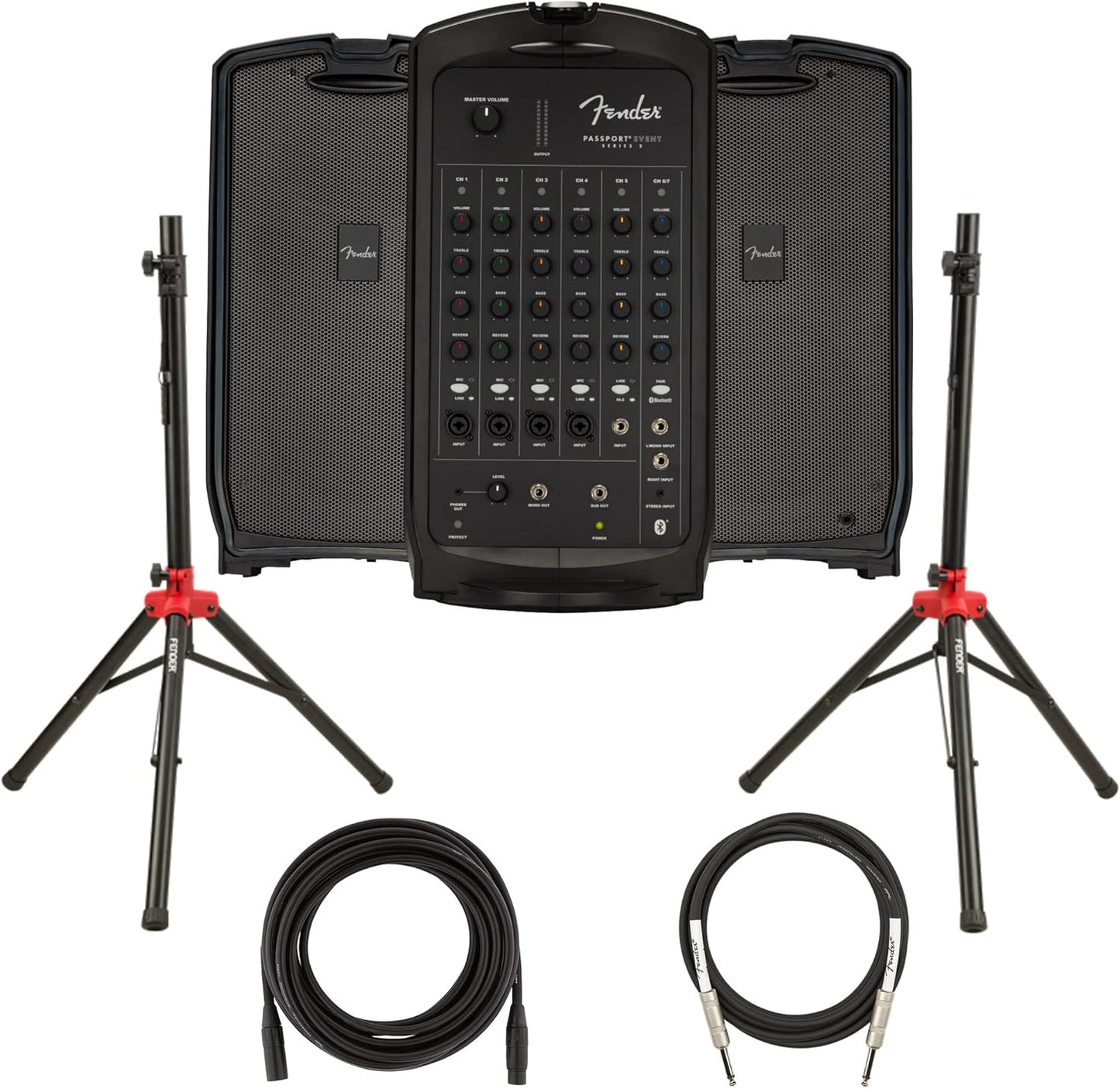 Fender Passport Event S2 Portable PA System with Stands and Cables