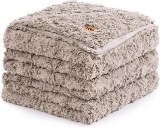 UGG Faux Fur King Blanket - Soft, Warm, and Washable Luxury