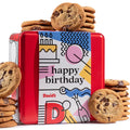 Happy Birthday Chocolate Chunk Cookies Tin 1lb - Gourmet Birthday Gift
