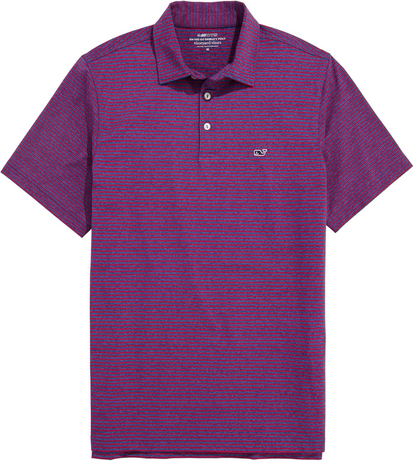 Vineyard Vines Mens Bradley Stripe Sankaty Polo for Comfort
