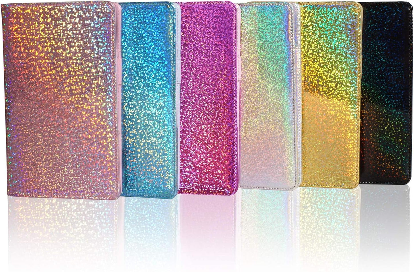 Holographic Glitter Silver Server Book for Waitstaff Organization