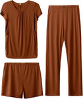 SUNNYBUY Womens Maternity Nursing Pajamas Set (Style JV6C)