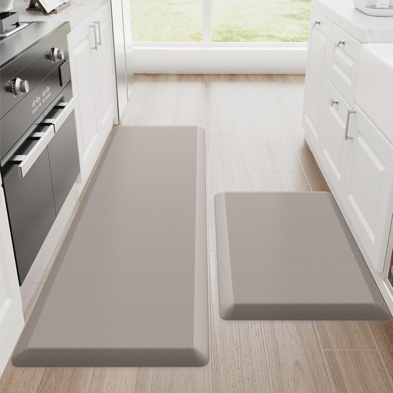 StepRite Kitchen Mats Set - Cushioned Anti Fatigue Floor Rugs