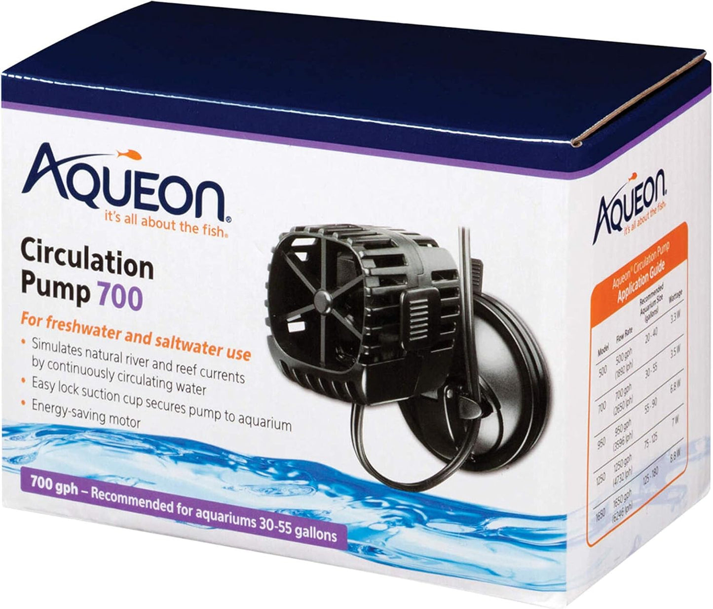 Aqueon Circulation Pump 700 GPH for Aquariums 30-55 gal