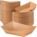 Sherr 5 lb Kraft Paper Food Trays Boats Bulk - 200 Disposable Nacho