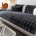 Faux Fur Couch Cover - Soft Warm Plush Slipcover for Sectionals