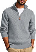 PJ PAUL JONES Mens Quarter Zip Pullover Sweater - Slim Casual Knit in