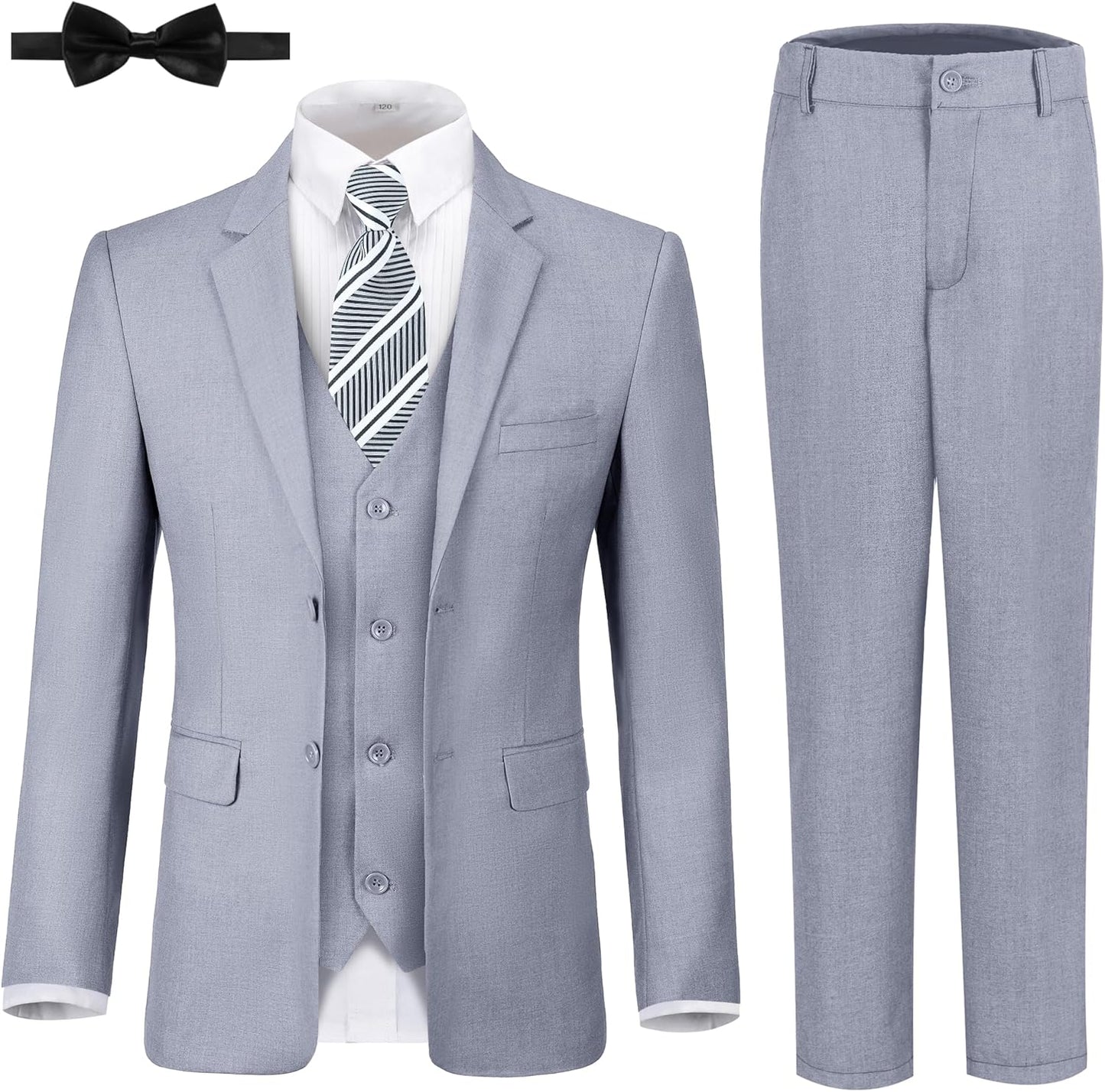JPF Boy's Formal Suit Set Slim Fit Tuxedo for Weddings and Events
