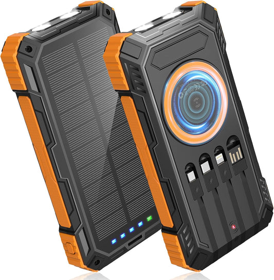 BLASOUL Solar Power Bank: 49800mAh Fast Charge!